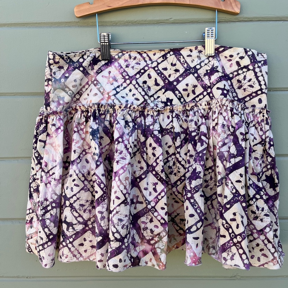 GAP 8 Batik low waist cotton skirt Y2K